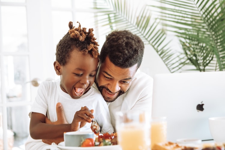 Family eating