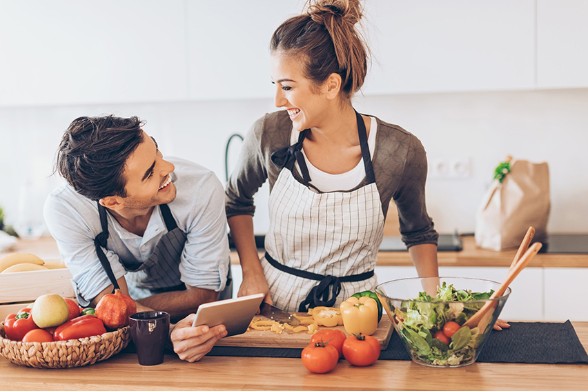 family cooking