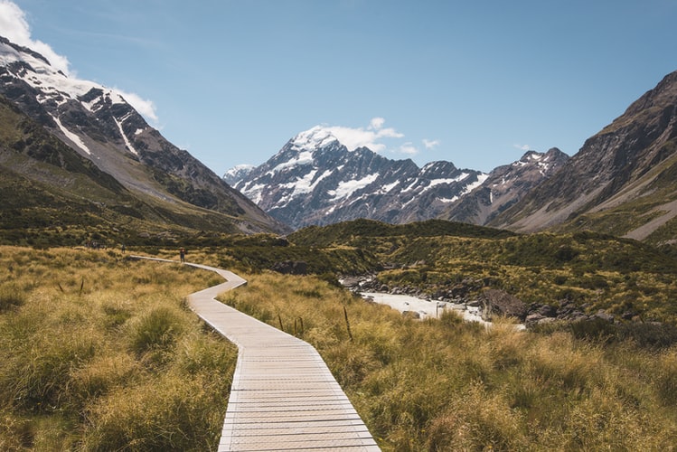 mountain walking path